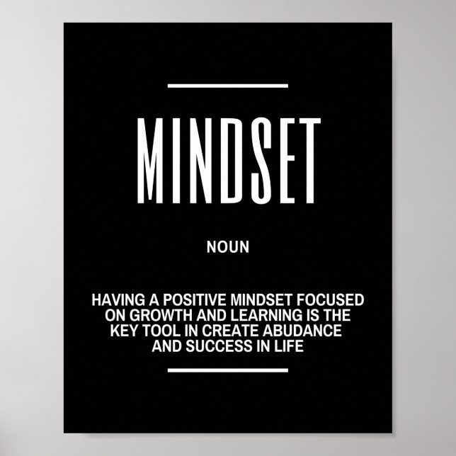 Motivierend Angebot für Mindset Poster (Vorne)