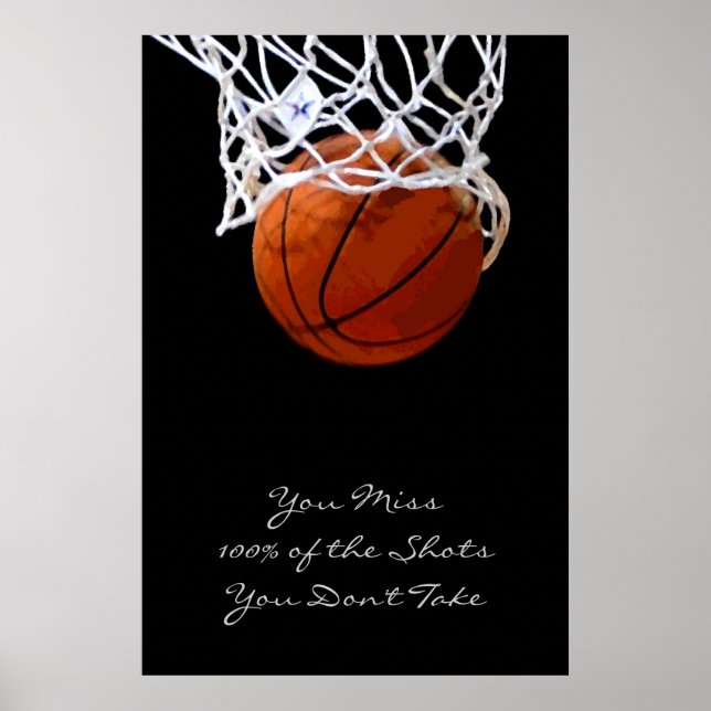 Motivierend Angebot für Sport Basketball-Poster Poster (Vorne)