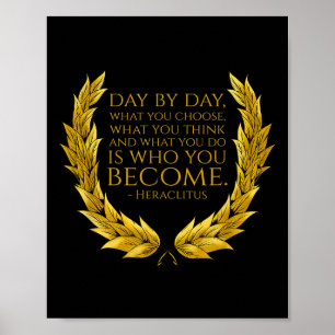 Motivierend antike griechische Philosophie - Herac Poster