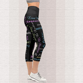 Motivierend AUSWAHL DER FARBE Capri Leggings