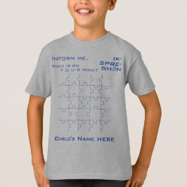 Motivierend Autismus-Bewusstsein, Blue-Jigsaw-Puzz T-Shirt