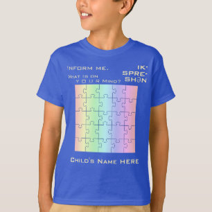 Motivierend Autismus Bewusstseinsausdruck, Regenbo T-Shirt