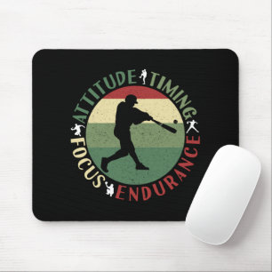 Motivierend Baseball-Teamwerte Mousepad