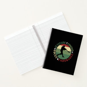 Motivierend Baseball-Teamwerte Notizbuch