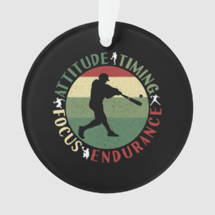 Motivierend Baseball-Teamwerte Ornament