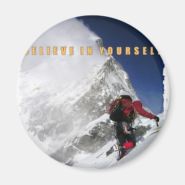 Motivierend Bergsteiger Magnet (Vorne)