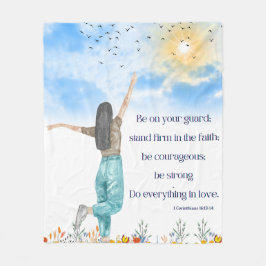 Motivierend Bibel Verse Fleece Blanket