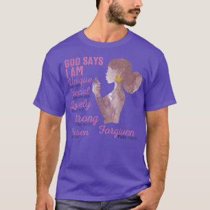 Motivierend Bibelversen für die afrikanische Ameri T-Shirt