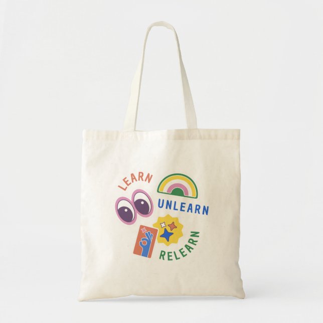 Motivierend Bildung Tote Tasche (Vorne)