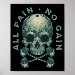 Motivierend Bodybuilding Gym Lover Weightlifters Poster