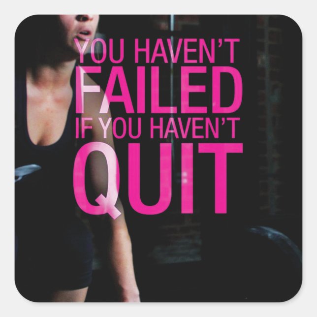 Motivierend Bodybuilding Gym Sticker (Vorderseite)