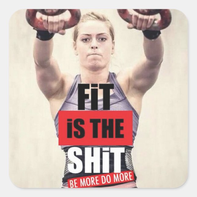 Motivierend Bodybuilding Gym Sticker (Vorderseite)