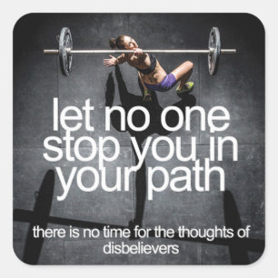 Motivierend Bodybuilding Gym Sticker