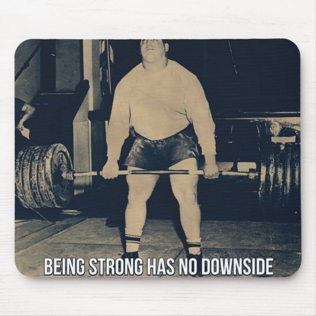 Motivierend Bodybuilding Mousepad (Vorne)