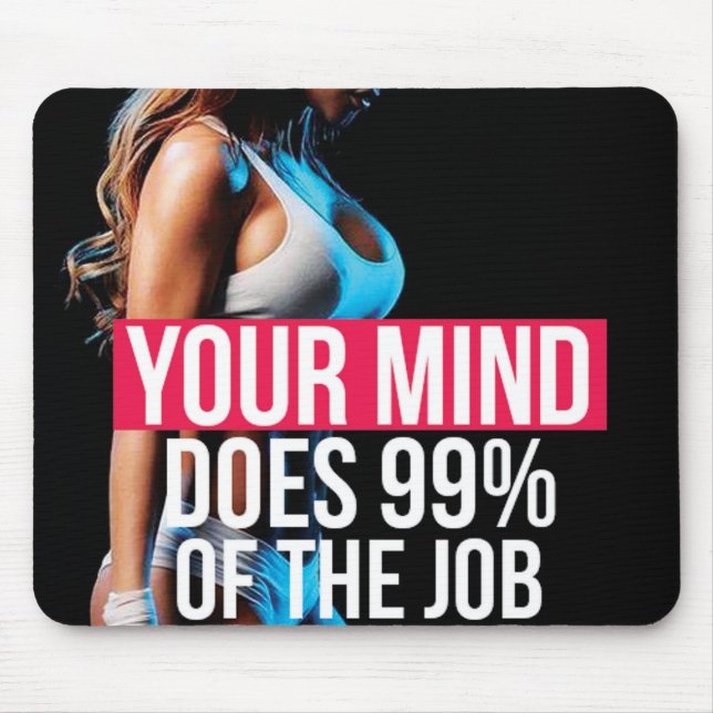 Motivierend Bodybuilding Mousepad (Vorne)