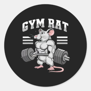 Motivierend Bodybuilding Weightlift Gy Runder Aufkleber