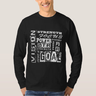 Motivierend Buchstaben T-Shirt