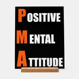Motivierend Bürodekoration Positive Geisteshaltung Acrylschild