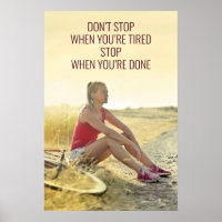 Motivierend Cycling Print - individuell anpassbare