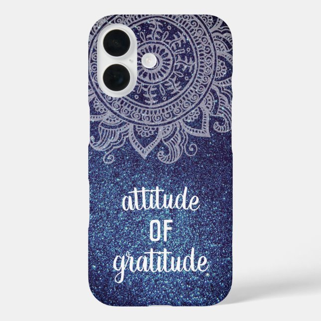 Motivierend Dankbarkeit für Inspiration Zitat iPhone 16 Hülle (Rückseite)
