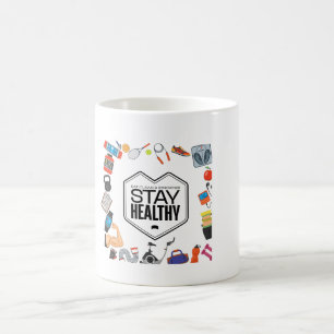 motivierend Design bleibe Kaffeetasse