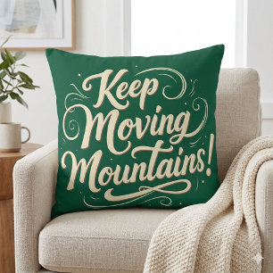 Motivierend Design für behaltend bewegende Berge Kissen