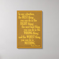 Motivierend "Do Something" Zitat-Leinwand drucken