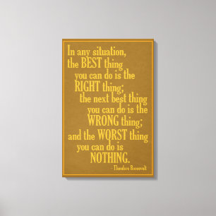 Motivierend "Do Something" Zitat-Leinwand drucken Leinwanddruck