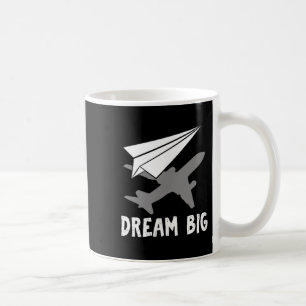 Motivierend Dream Paper des Flugzeugingenieurs Kaffeetasse