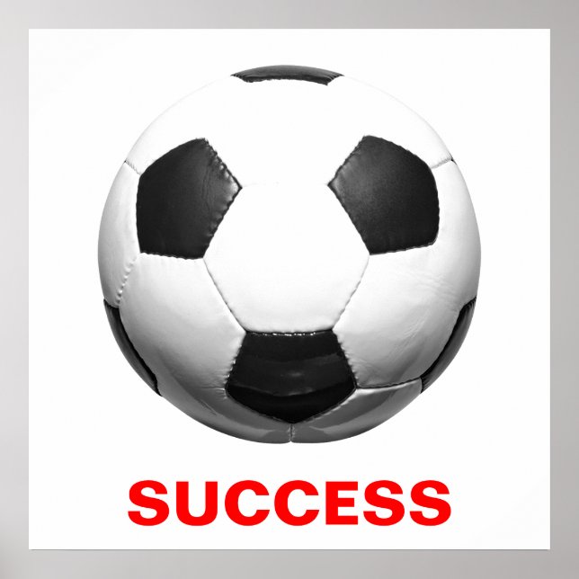 Motivierend Erfolg Fußball Europäischer Fußball Poster (Vorne)