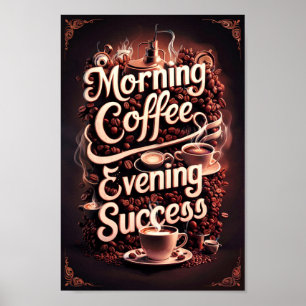 Motivierend Erfolgsquoten für den Vormittag Poster