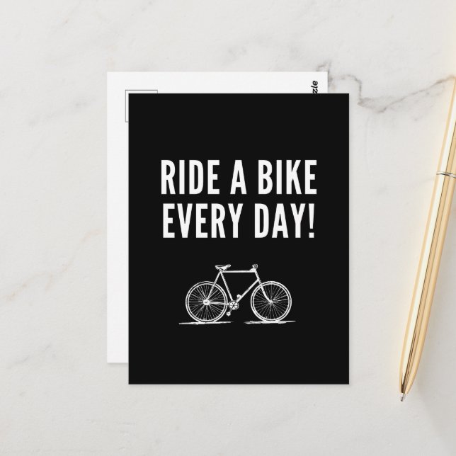 Motivierend Fahren Postkarte (Vorderseite/Rückseite Beispiel)