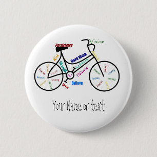 Motivierend Fahrrad, Fahrrad, Fahrrad, Sport, Hobb Button