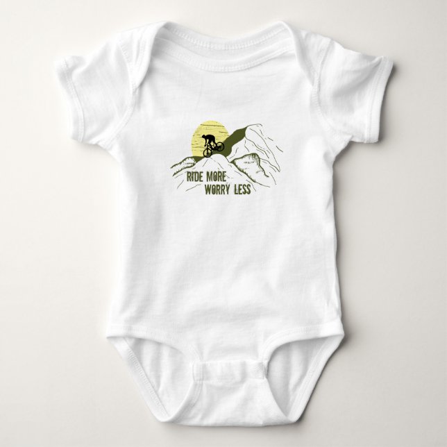 Motivierend Fahrradangebot Baby Strampler (Vorderseite)