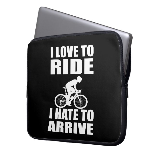 Motivierend Fahrradkurse Laptopschutzhülle (Vorderseite Links)