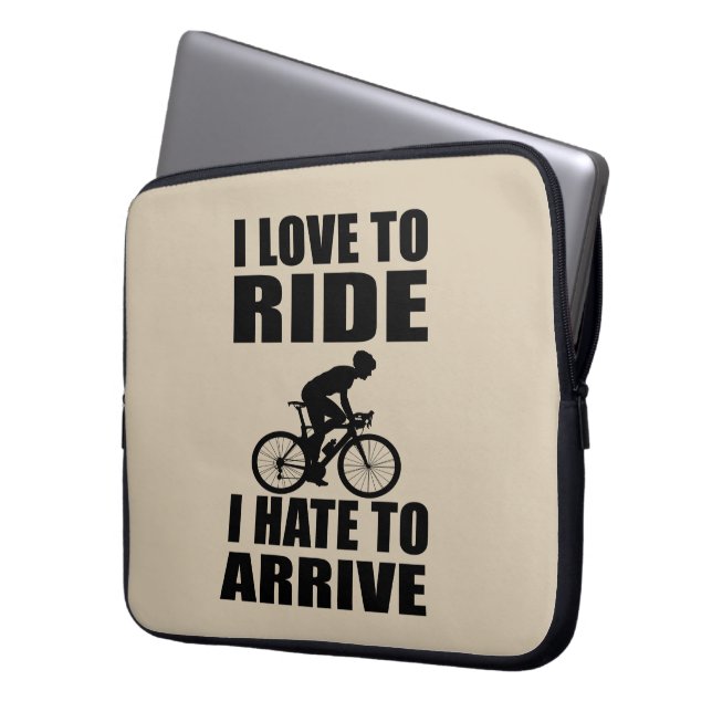 Motivierend Fahrradkurse Laptopschutzhülle (Vorderseite Links)