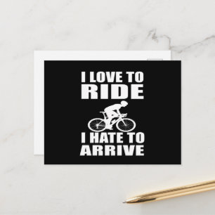 Motivierend Fahrradkurse Postkarte