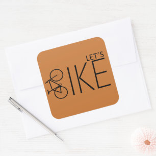 Motivierend Fahrradkurse Quadratischer Aufkleber