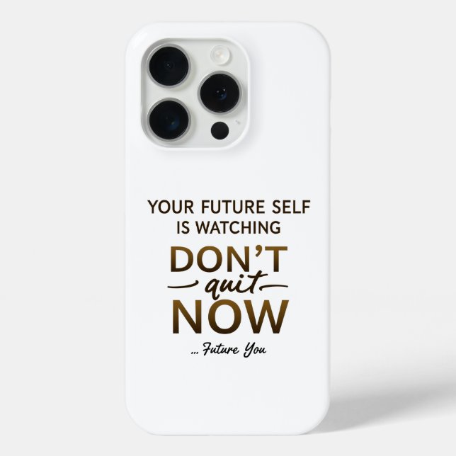 Motivierend Fall - Jetzt nicht kündigen - Zukunft Case-Mate iPhone Hülle (Rückseite)