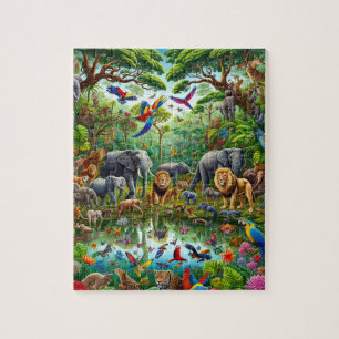 Motivierend farbenfrohe Tierwelt in Naturbäumen