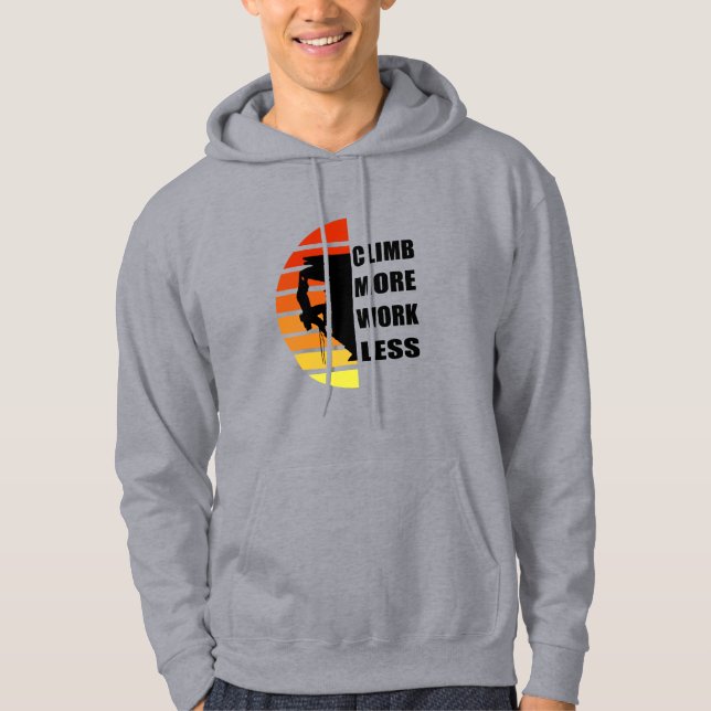 Motivierend Felskletterquoten Hoodie (Vorderseite)
