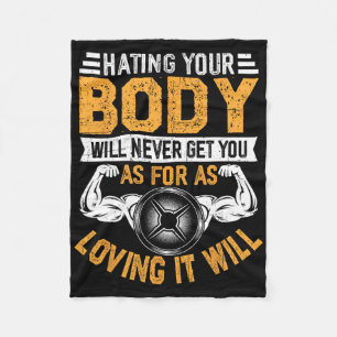 Motivierend Fitness Bodybuilding Workout Gym Quot Fleecedecke