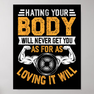 Motivierend Fitness Bodybuilding Workout Gym Quot Poster