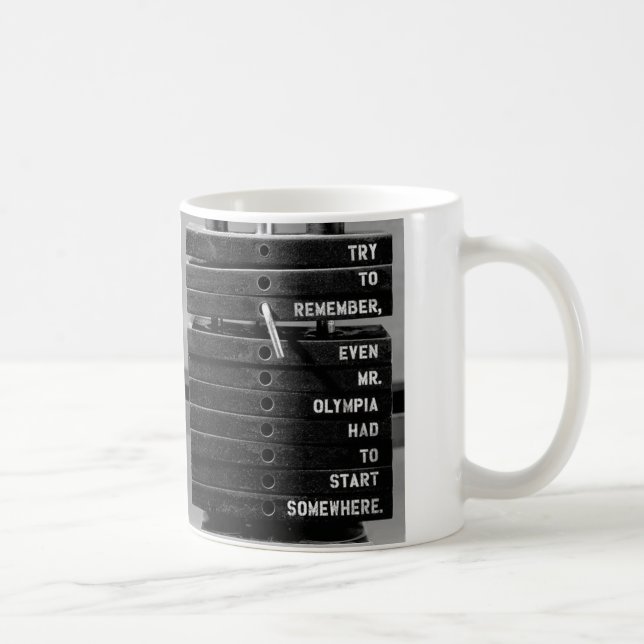 Motivierend Fitness Kaffeetasse (Rechts)