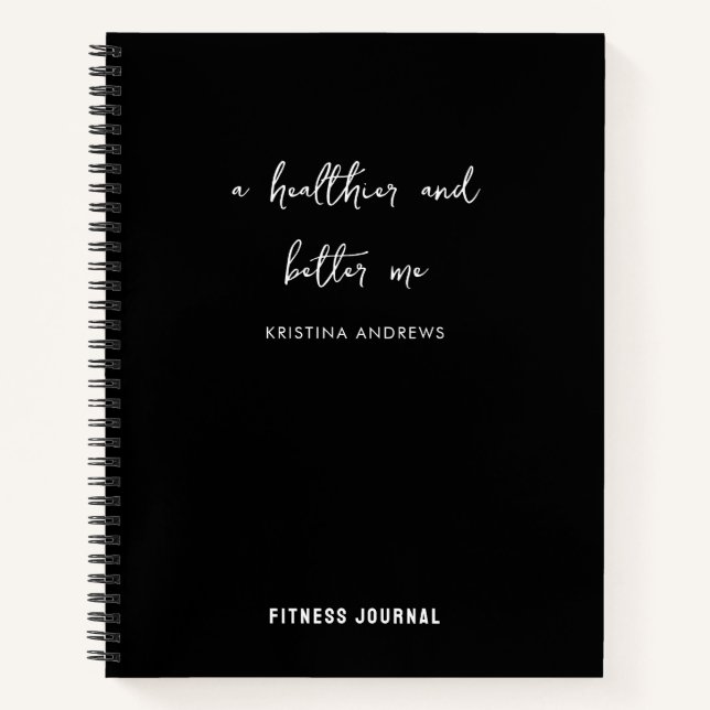 Motivierend Fitness Notizbuch (Vorderseite)