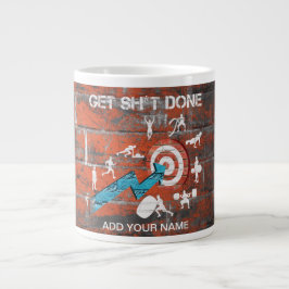 Motivierend Fitness-Workout durchführen Jumbo-Tasse