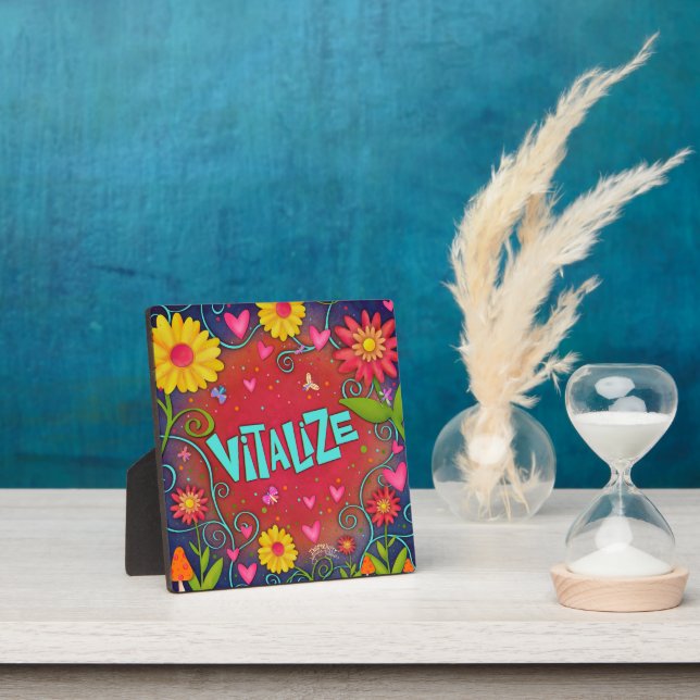 Motivierend florale Trendy Vitalize Inspirivity Fotoplatte (InSitu)