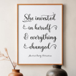 Motivierend Frauen Zitat Girl Power Poster