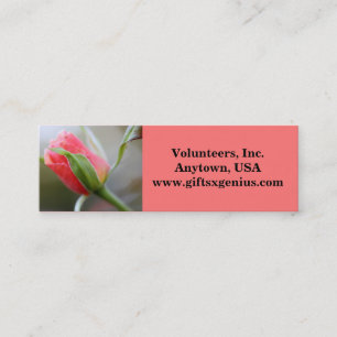 Motivierend freiwilliges Anerkennungs-Geschenk Mini Visitenkarte