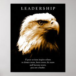 Motivierend Führung Bald amerikanischer Adler Poster